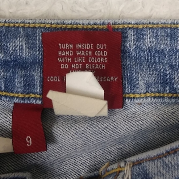Bongo Vintage Blue Light Wash Five Pocket  Mid Rise Button Zip Boot Cut Jean - Picture 7 of 13